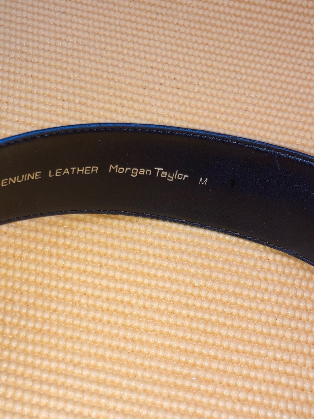 Morgan Taylor Leather Black Belt Women’s Medium Made In Korea Size M 32-33'' - Picture 6 of 7